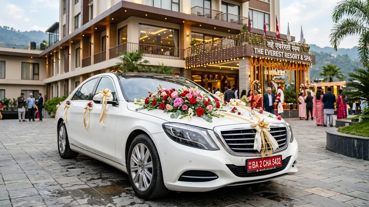 Luxury car rental in Birgunj, Nepal for weddings and events